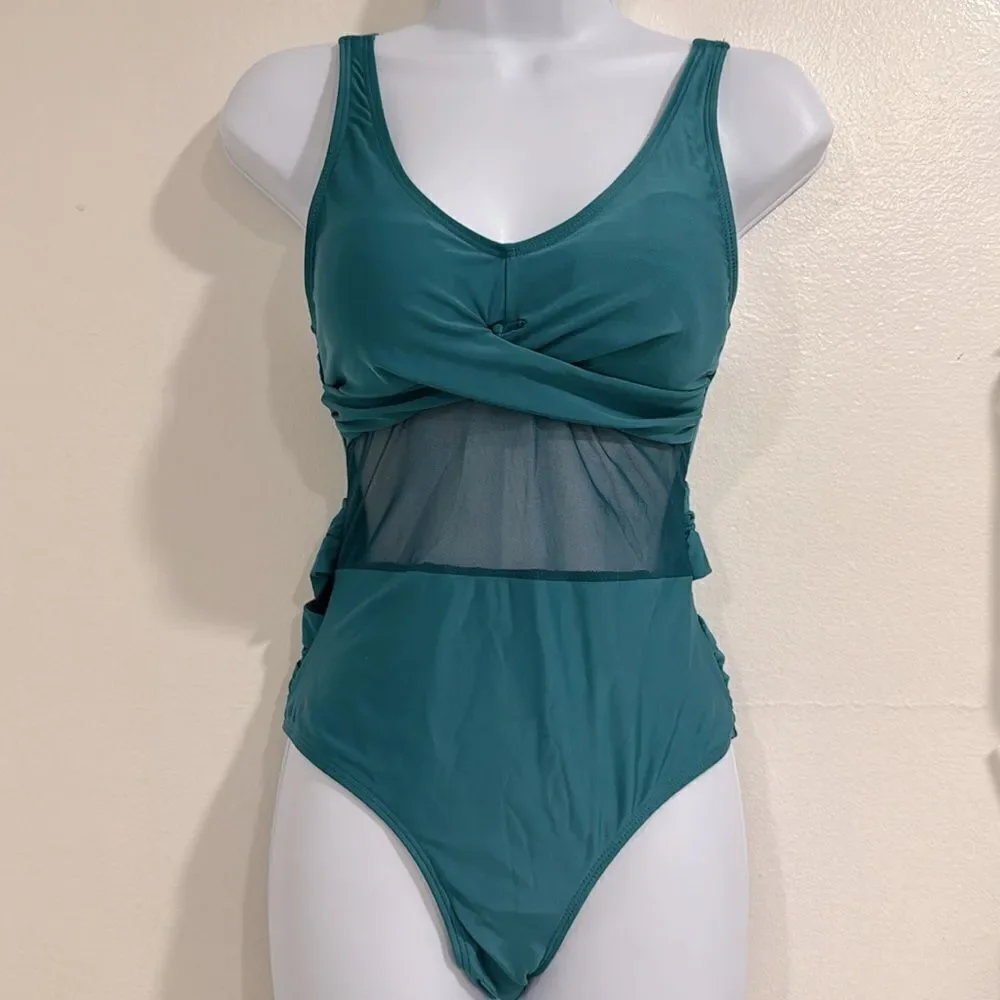 Teal Women Swim One Piece NWOT